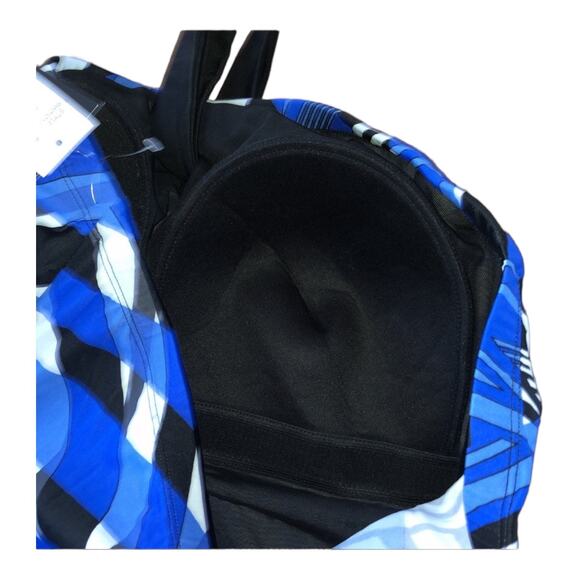 NWT Longitude Woman Halterneck swimsuit ib blue & white size 20 W - Picture 8 of 11